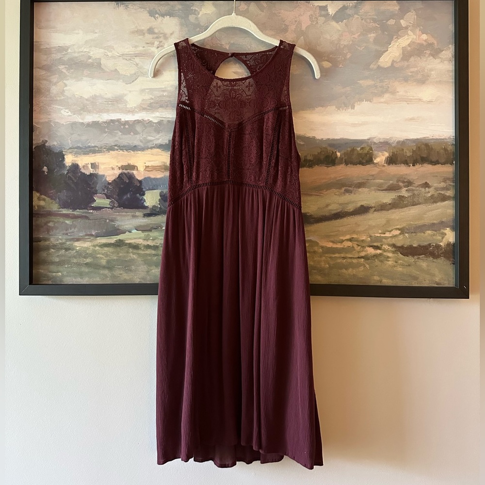 Abercrombie Lace Open Back Dress